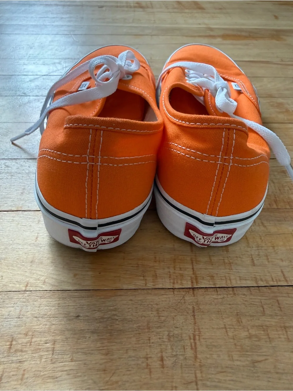 Vans Orange Canvas Low-Top Sneakers - Picture 3 of 4